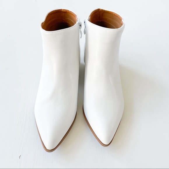 Top Moda White Ankle Boots Hyde-58 - Picture 5 of 12